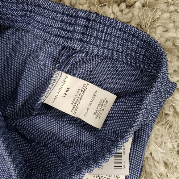 SOLD - Easter Van Heusen baby boy 4 piece dress suit Toddler Easter Suit - Picture 4 of 11